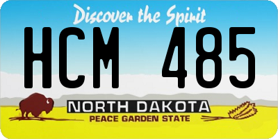 ND license plate HCM485