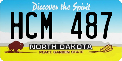 ND license plate HCM487