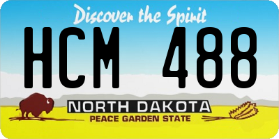 ND license plate HCM488