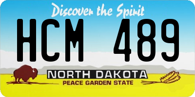 ND license plate HCM489