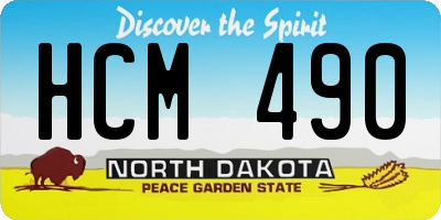 ND license plate HCM490