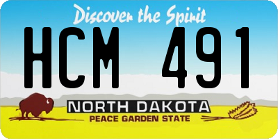 ND license plate HCM491