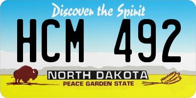 ND license plate HCM492