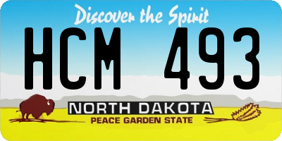 ND license plate HCM493