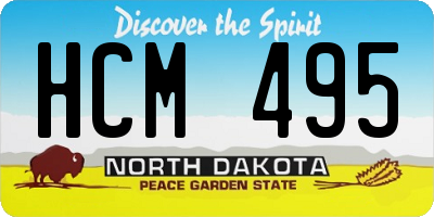 ND license plate HCM495