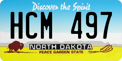 ND license plate HCM497