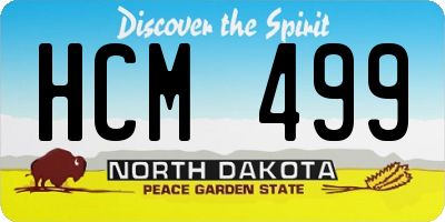 ND license plate HCM499