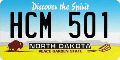 ND license plate HCM501