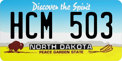 ND license plate HCM503