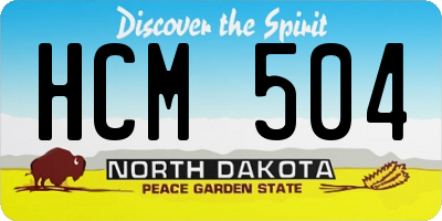 ND license plate HCM504