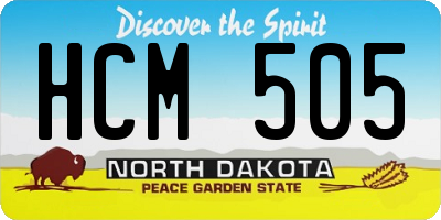 ND license plate HCM505