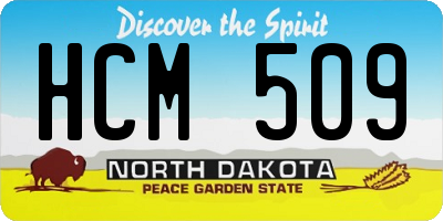 ND license plate HCM509