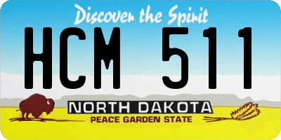 ND license plate HCM511