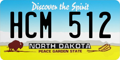 ND license plate HCM512