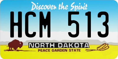 ND license plate HCM513