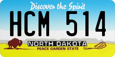 ND license plate HCM514