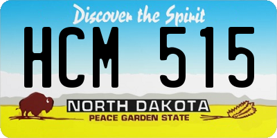 ND license plate HCM515