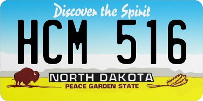 ND license plate HCM516
