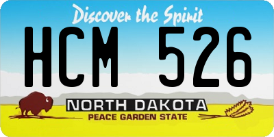 ND license plate HCM526