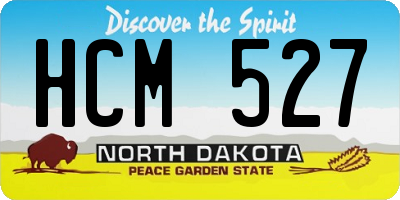 ND license plate HCM527