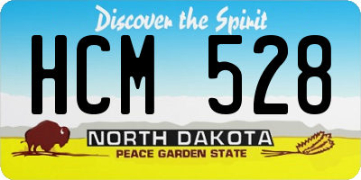 ND license plate HCM528