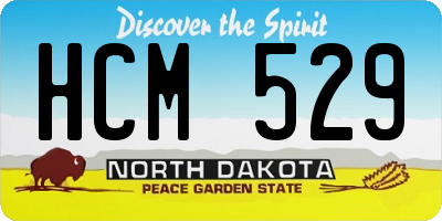 ND license plate HCM529