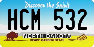 ND license plate HCM532
