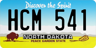 ND license plate HCM541