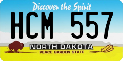 ND license plate HCM557
