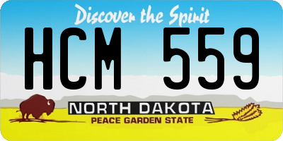 ND license plate HCM559