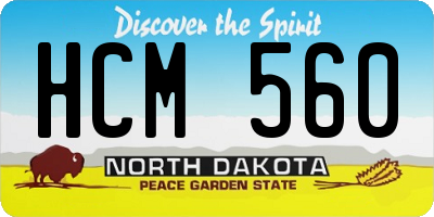 ND license plate HCM560
