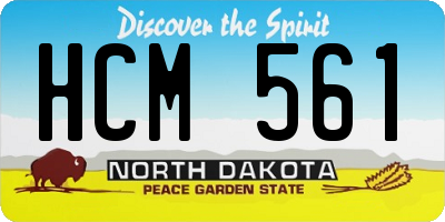 ND license plate HCM561