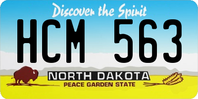 ND license plate HCM563