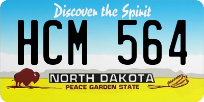 ND license plate HCM564