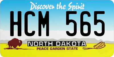 ND license plate HCM565