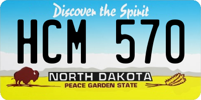 ND license plate HCM570
