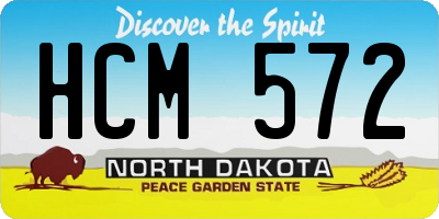 ND license plate HCM572