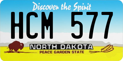 ND license plate HCM577