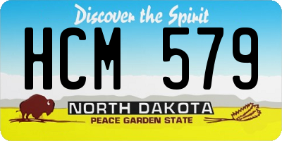 ND license plate HCM579