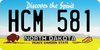 ND license plate HCM581