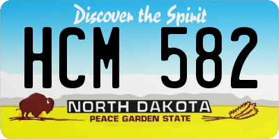 ND license plate HCM582