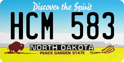 ND license plate HCM583