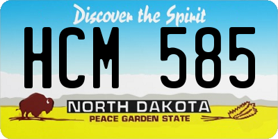 ND license plate HCM585