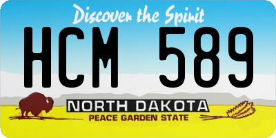 ND license plate HCM589