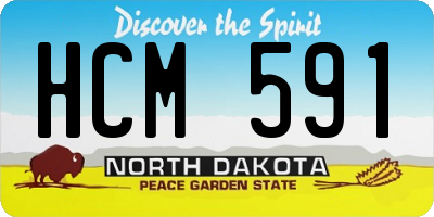 ND license plate HCM591