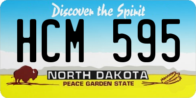ND license plate HCM595