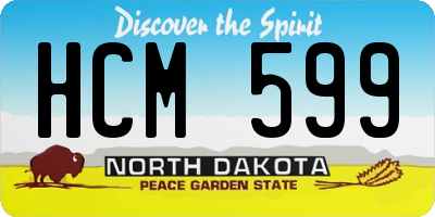 ND license plate HCM599