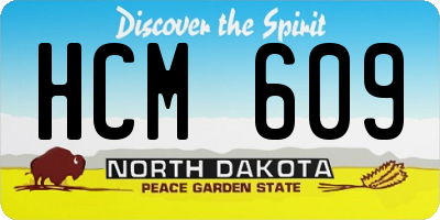 ND license plate HCM609