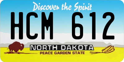 ND license plate HCM612