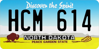 ND license plate HCM614
